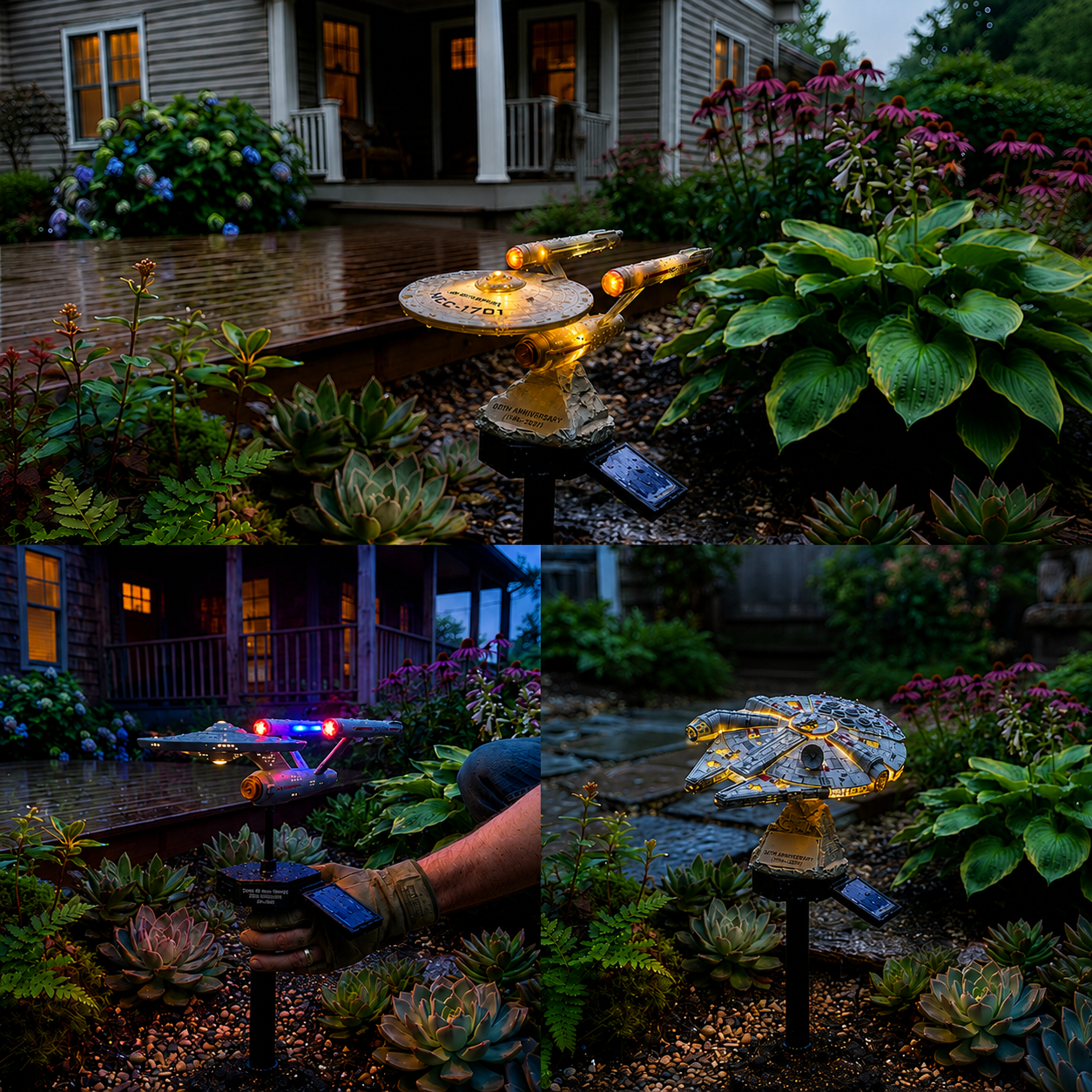🌌 TODAY ONLY—💥 Now Only 48% of the Original Price| Sci-Fi Starship Solar Garden Light