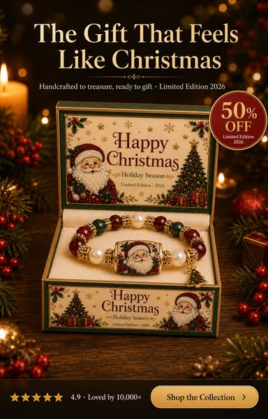 💥 Last Day 50% OFF – 🎄 Christmas Magic Collection Bracelet – 2026 Limited Edition Holiday Charm Bracelet