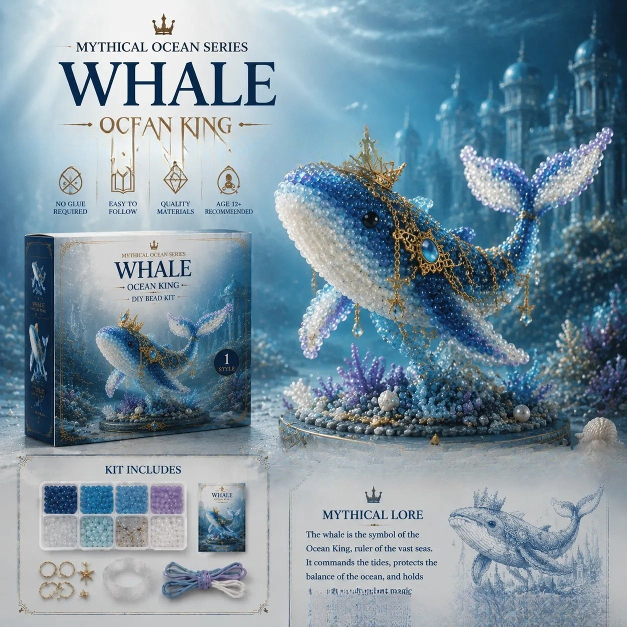 🌊Mythical Ocean DIY Beads Jewelry Making Kit