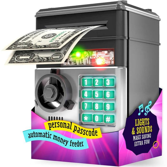 🔥Limited-Time 50% OFF | ✨Kids' Electronic ATM Piggy Bank with Password & Automatic Bill Feeder