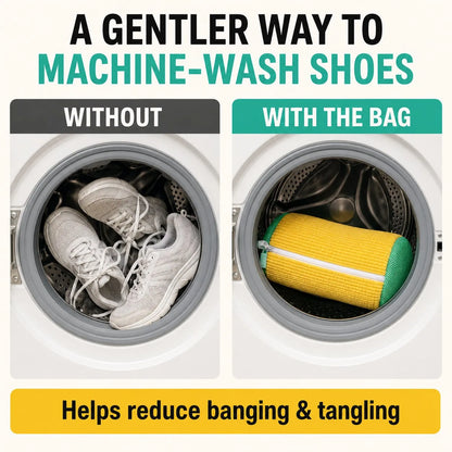 👟 360° Shoe Washing Bags – Deep Clean Sneakers Without Hand Scrubbing