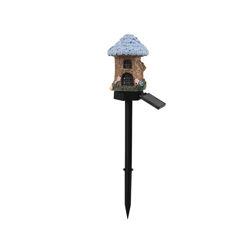 ✨ Solar Mushroom Cottage Garden Light – Warm Fairy-Tale Glow for Flower Beds