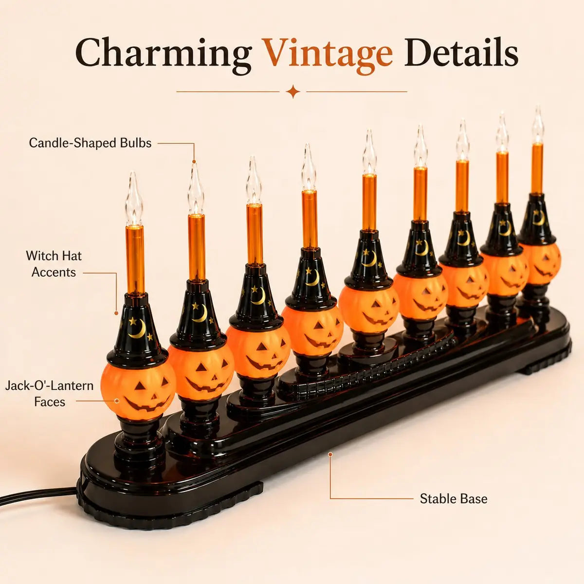 🎉50% OFF TODAY | 🎃Vintage Jack-O-Lantern Window Light