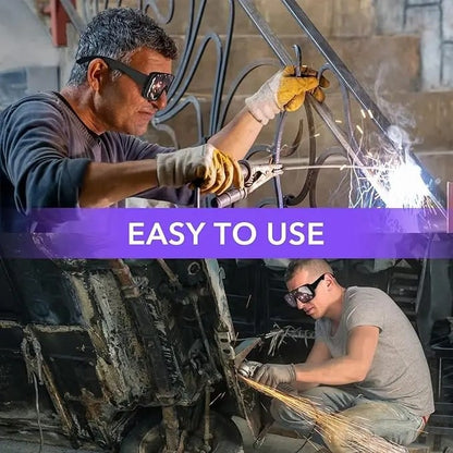 🎁⏳Solar Auto-Darkening Welding Goggles – Eye Protection with Smart Light Control