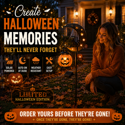 🔥50% OFF TODAY🔥 Solar Halloween Garden Stake Light 🎃👻 Spooky Outdoor Yard Decor for Garden, Porch & Pathway