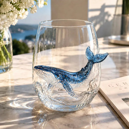 ⏰Last day Promotion 🔥-🎁The Perfect Beach House Gift🌊3D Ocean Animal Artisan Glassware Collection