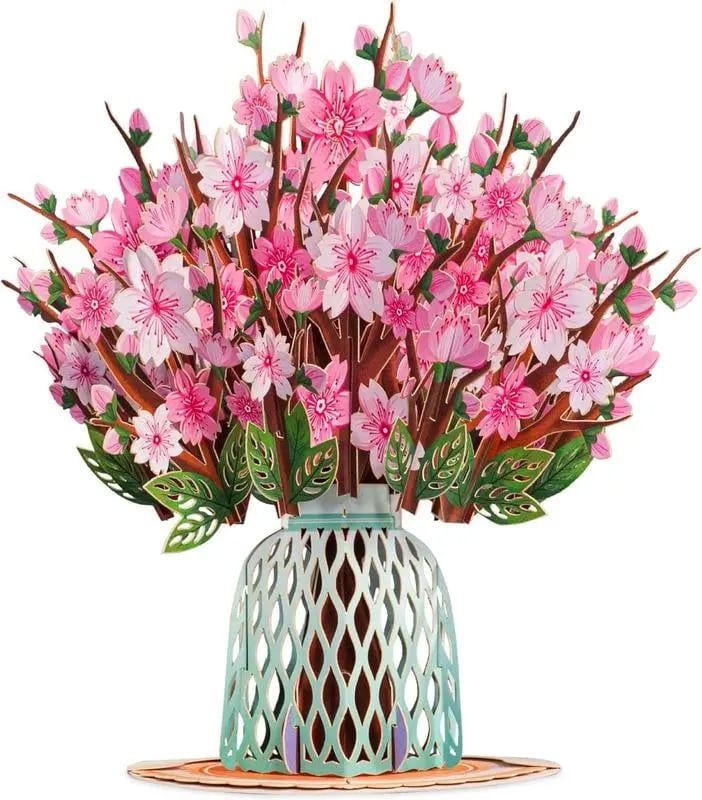 2-in-1 Gift & Décor for Every Moment🌸3D Flower Bouquet Pop Up Card