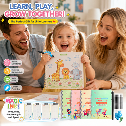 Kids Practice Copybook Set (4Pcs/Set)