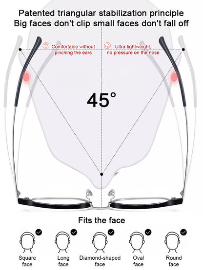 Auto-focus blue light blocking reading glasses