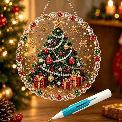 🎄 LIMITED TIME！！ 49% OFF – ✨ 🎄 Christmas Pearl Diamond Art Ornament Kit – DIY Handmade Holiday Hanging Decor 🎅💎