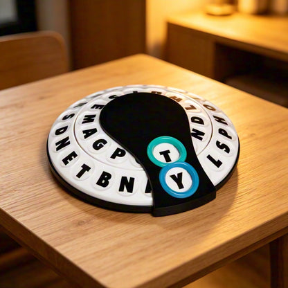 🎲Spin & Shout Word Game – Fast-Paced Family Game with Letter Wheels, Spinner Device & 20 Tokens