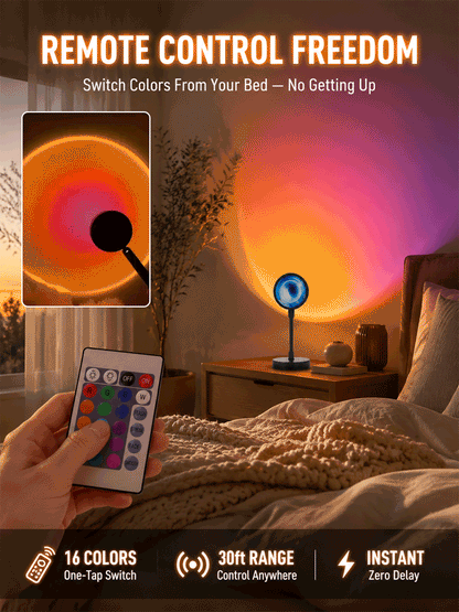 🌅 Sunset Ambient Light: One-Tap Romantic Lighting, Say Goodbye To Dull Rooms! Just 1 Second, Bring Stunning Sunset Glow Into Your Home ✨
