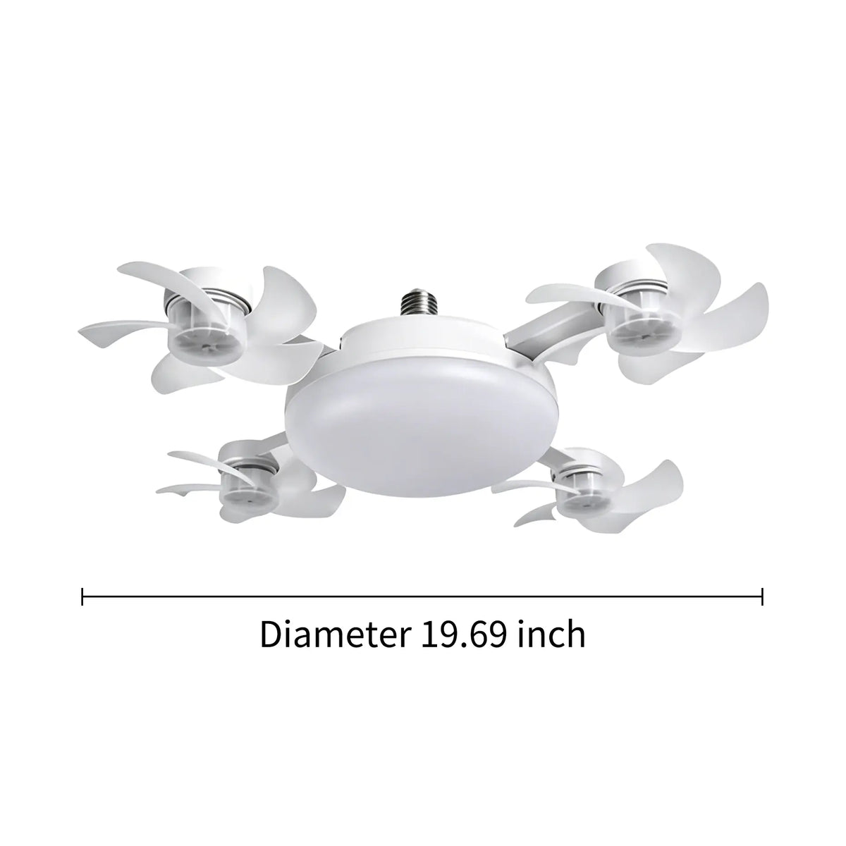 💡 E27 Socket Ceiling Fan Light – 2-in-1 LED Fan Bulb with Remote Control for Bedroom, Kitchen & Home Cooling