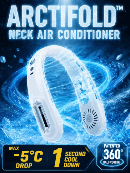 [Wearable Air Conditioner] Cooling Neck Fan —Instant 5C Cooling | 50% Off Today 🌬️ Whisper Quiet Tech🍃