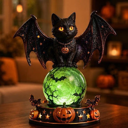 🎃Early Purchase - 50% OFF Now👻Halloween Raven Crystal Ball Lighted Decor