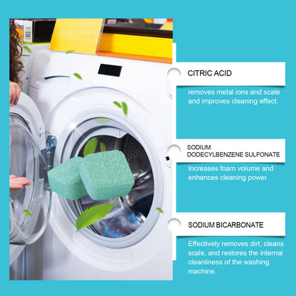 🔥Half Price Now!!🐶Washing machine cleaner tablets: Easily remove pet's hair and mold
