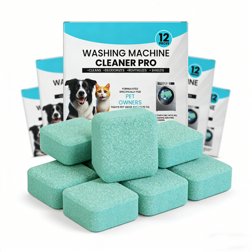 🔥Half Price Now!!🐶Washing machine cleaner tablets: Easily remove pet's hair and mold