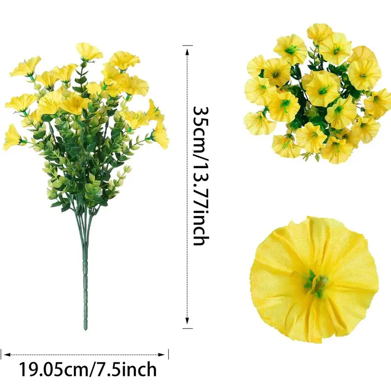 🌸 Spring/Summer Home Decor - 🌿 Artificial Silk Colored Morning Glory 12/stem