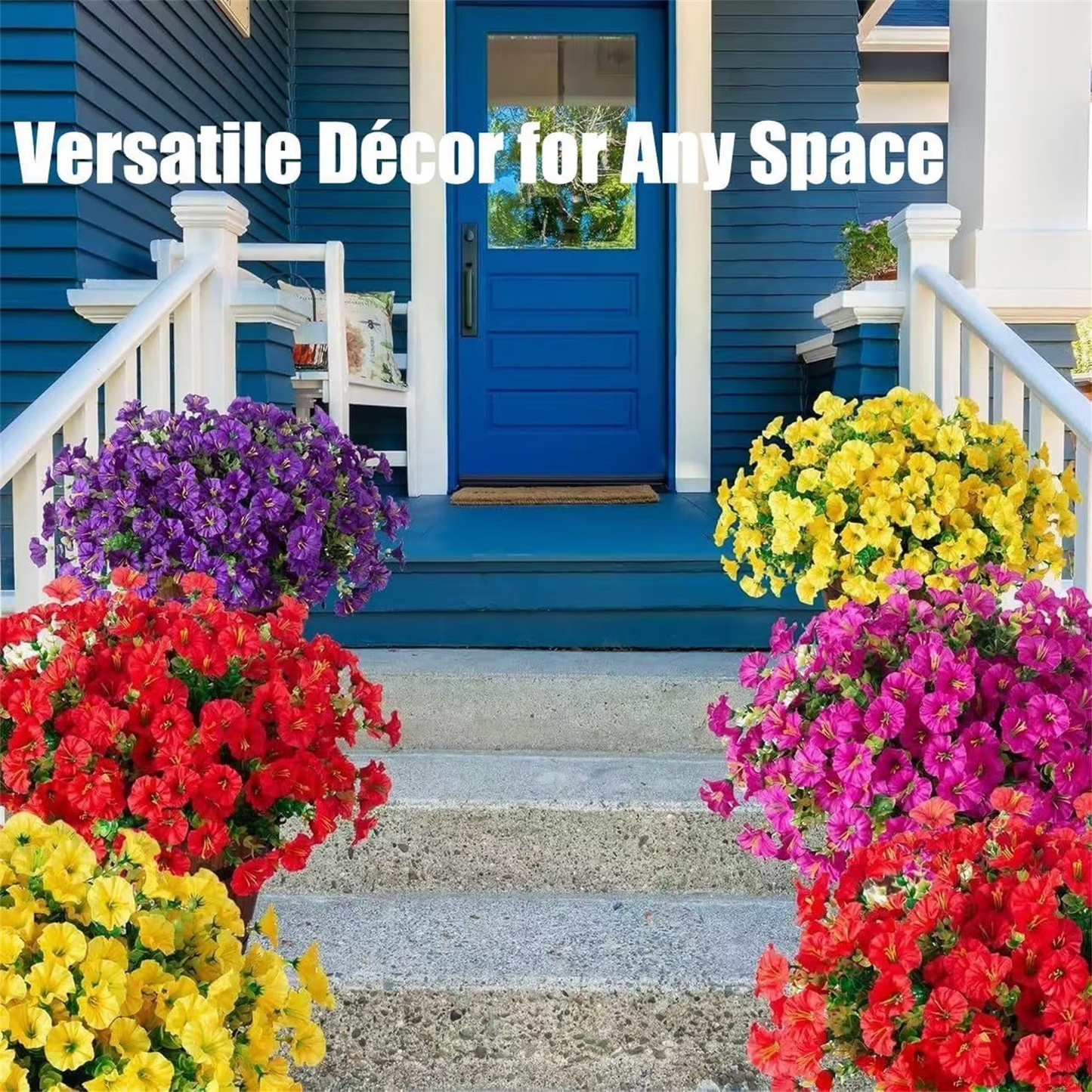🌸 Spring/Summer Home Decor - 🌿 Artificial Silk Colored Morning Glory 12/stem