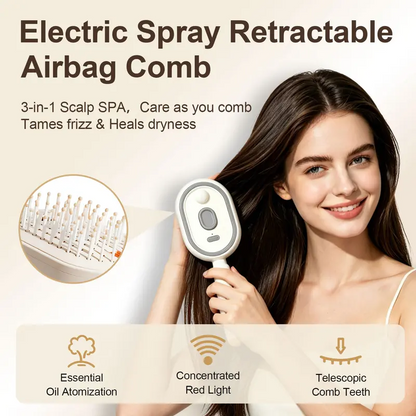 ✨ Spray Air Cushion Electric Scalp Massage Comb