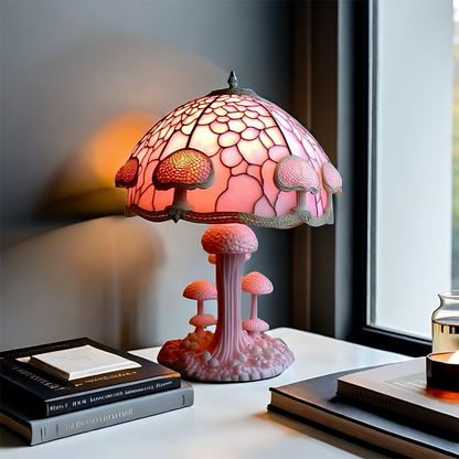 🍄 Tiffany-Style Mushroom Lamp ✨ Transform Any Space with Magical Glow