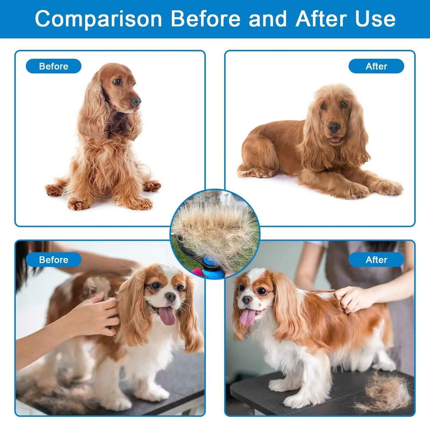 🏆 Professional Detangling Tool For Dogs And Cats – Gentle On Skin✂️🔥
