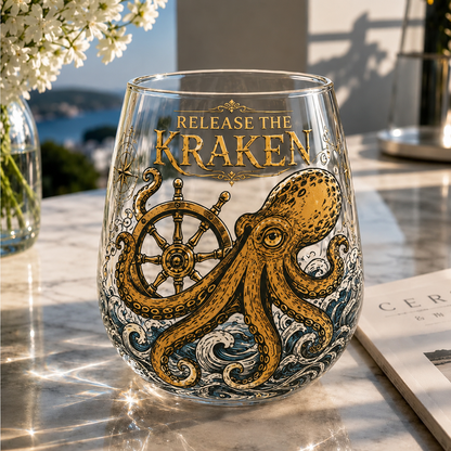 🌊 7-Piece Legendary Ocean Treasure Crystal Set for Whiskey Lovers & Home Bar Collectors ⚓✨