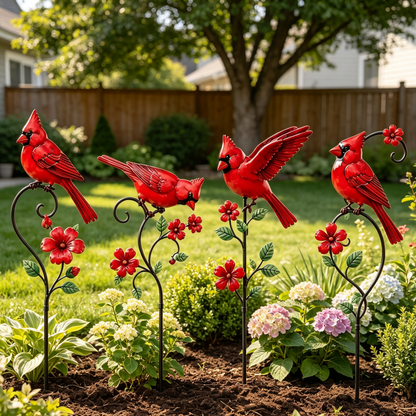 🐦 Red Cardinal Garden Stake Decoration – Bring Vibrant Color & Timeless Charm to Your Garden