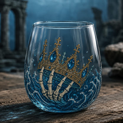 🌊 7-Piece Legendary Ocean Treasure Crystal Set for Whiskey Lovers & Home Bar Collectors ⚓✨