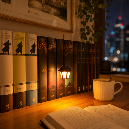 Limited Edition📚👻 Enchanted Bookshelf Lantern Bundle – Library Lantern & Ghost Lantern Set