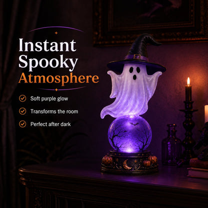 🎃Early Purchase - 50% OFF Now👻Halloween Raven Crystal Ball Lighted Decor