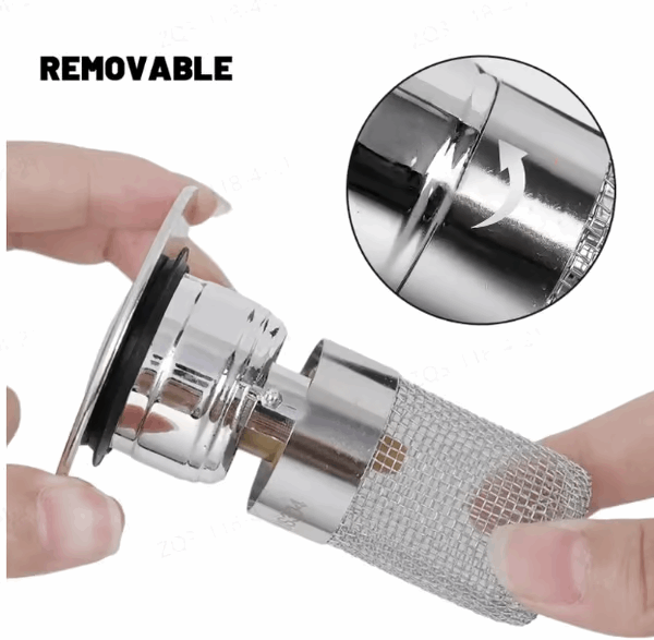 Offer ends TODAY!-🔥Pop Up Sink Drain Strainer----🛀Removes odors and prevents blockages