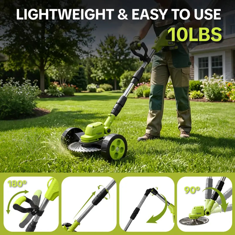 🔥FLASH SALE SAVE 55% OFF🌿21V 3-in-1 Cordless Trimmer Edger Mini Mower (2 Batteries Included)