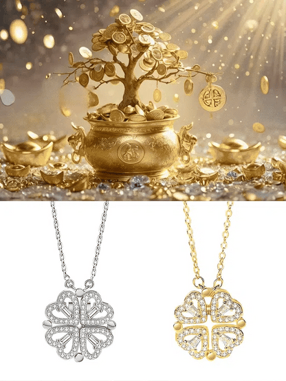 🍀Today 50% OFF-Transformable Lucky Heart Clover Pendant Necklace💎 | The Gift She'll Never Take Off