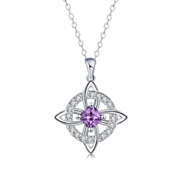 Mystical Birthstone Witches Knot Necklace – Natural Crystal 🔮💞Protect Your Loved Ones