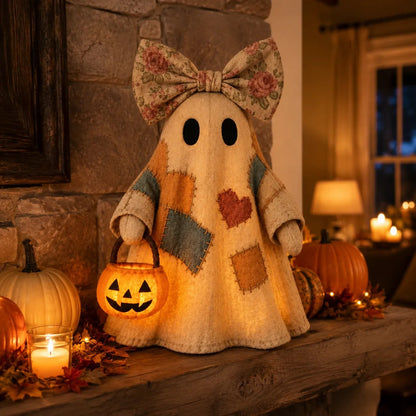 🎃LIMITED-TIME OFFER – Lighted Vintage Patchwork Ghost ✨