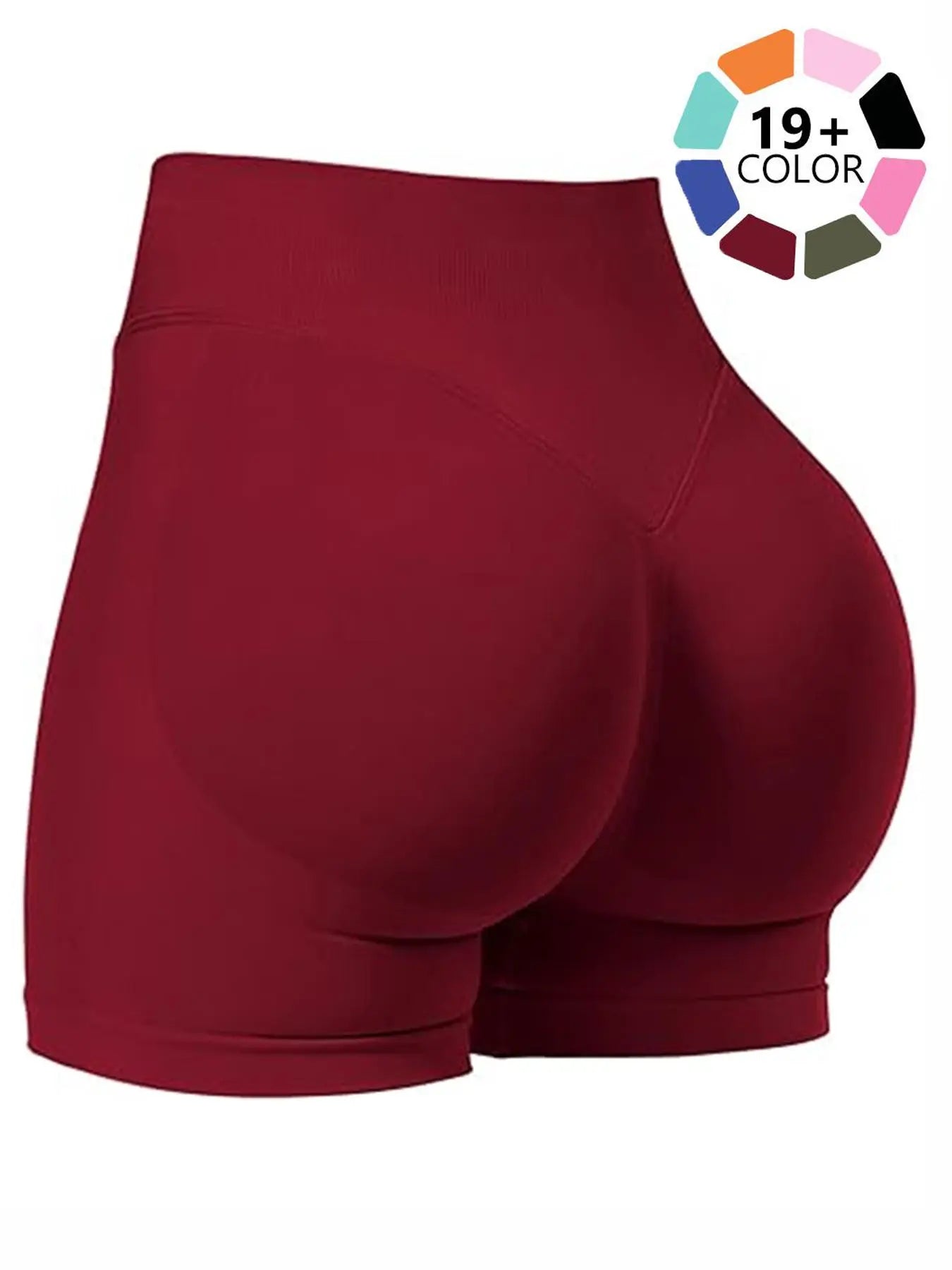 🍑 Seamless Scrunch Butt Shorts | High Waist Gym Biker Shorts