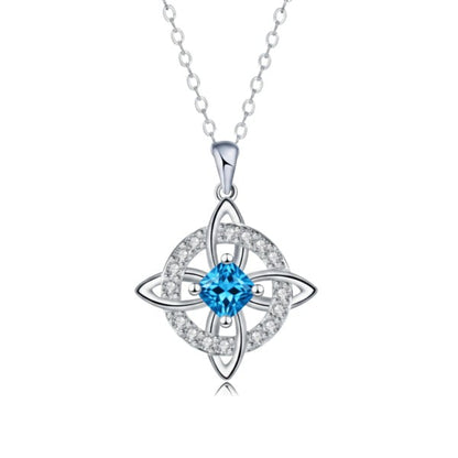 Mystical Birthstone Witches Knot Necklace – Natural Crystal 🔮💞Protect Your Loved Ones