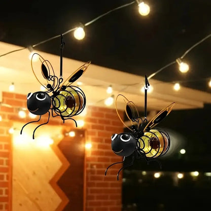 🐝 Outdoor Hanging Solar Bee Light – Charming Garden Décor With A Warm Evening Glow