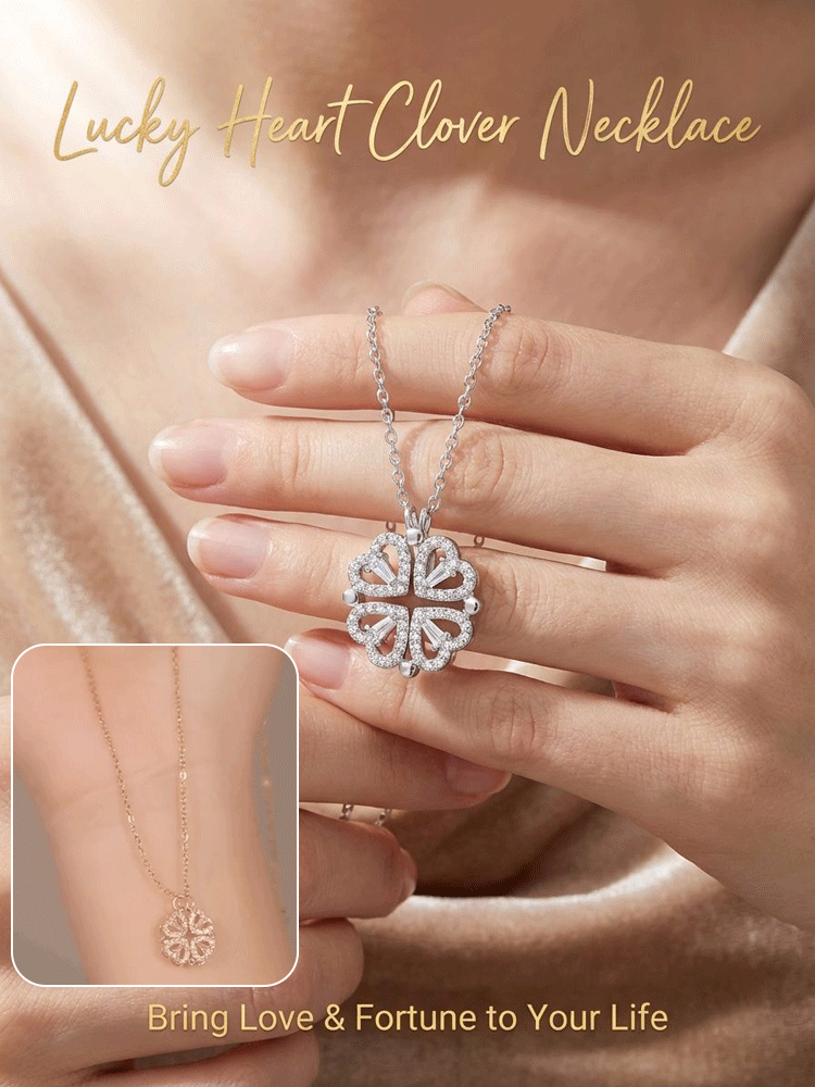 🍀Today 50% OFF-Transformable Lucky Heart Clover Pendant Necklace💎 | The Gift She'll Never Take Off