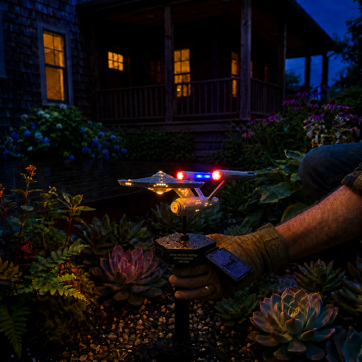 🌌ONLY TODAY—55% OFF🔥 Now Only 50% of the Original Price| Sci-Fi Starship Solar Garden Light