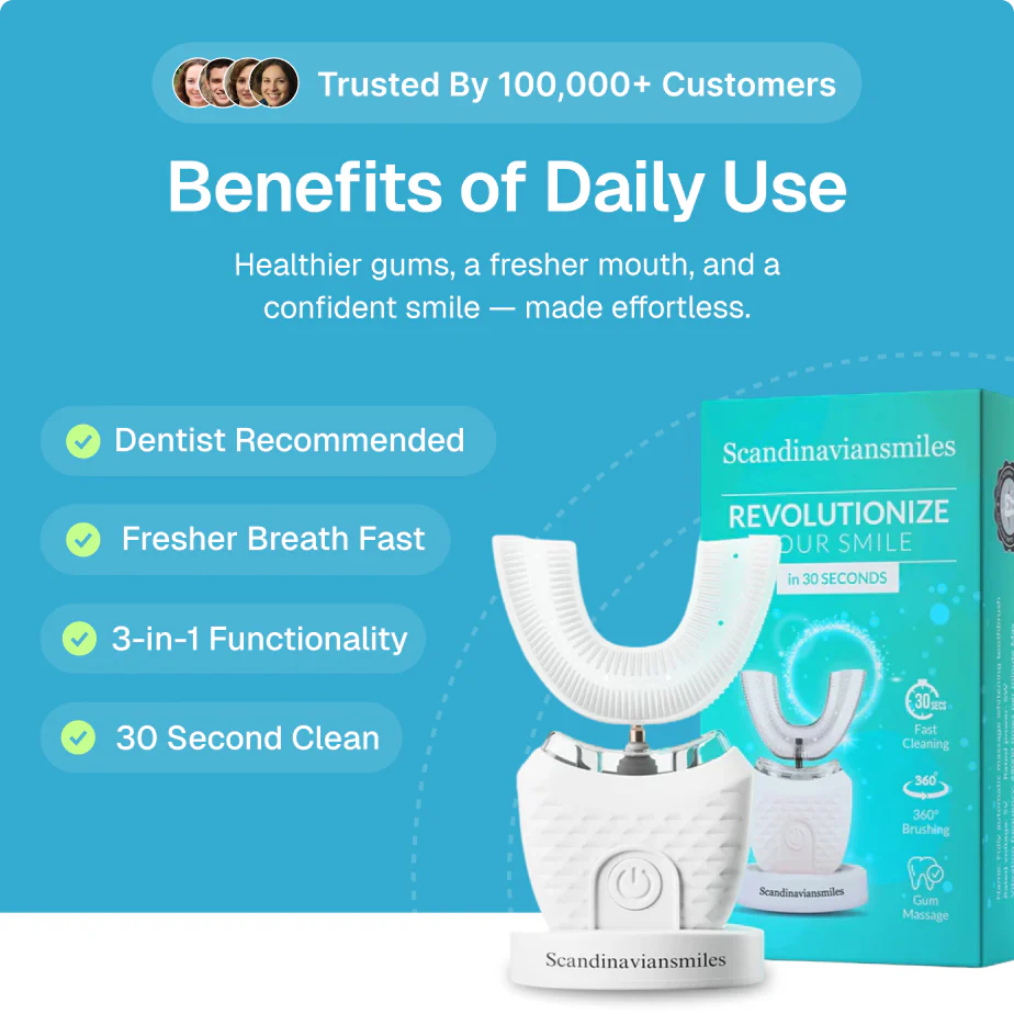 Ultrasonic Electric Toothbrush 🪥✨ Deep Clean | Sale 🔥