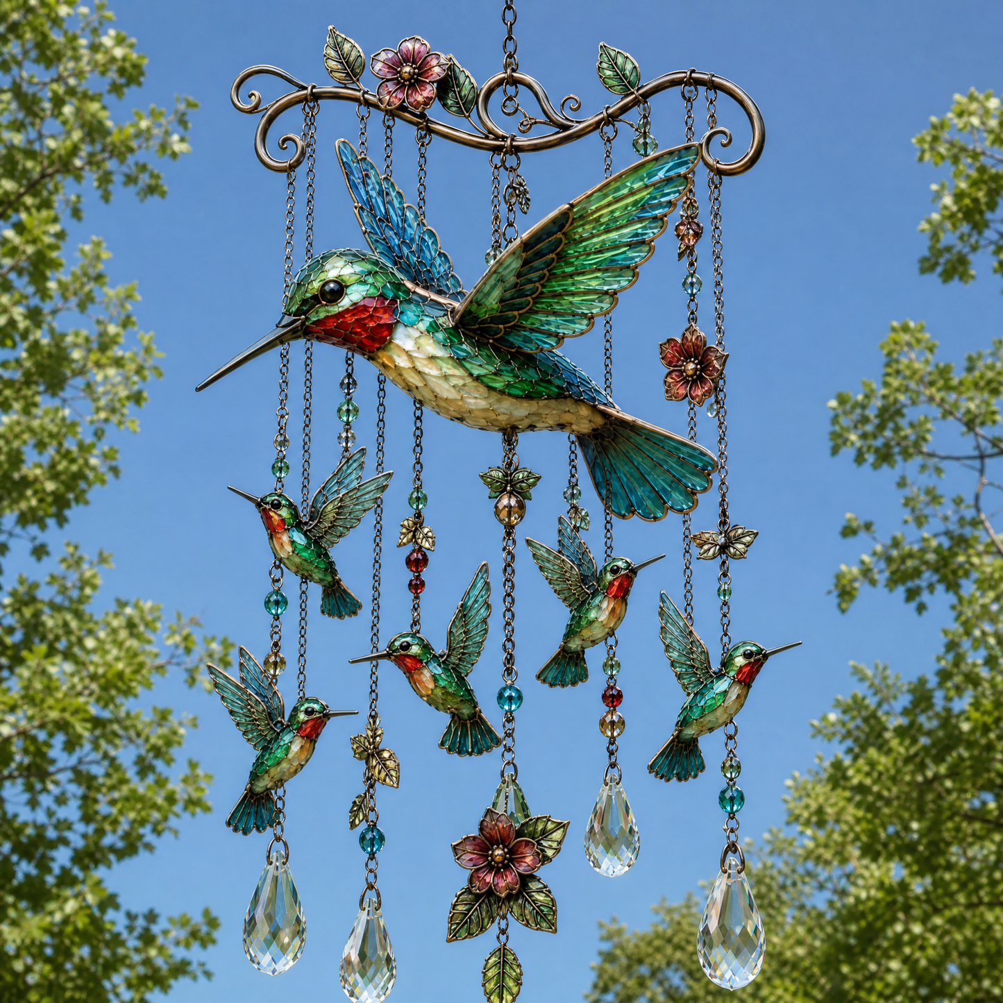 🐦🐦🎐Last Day 49% OFF - 🐦🎐Graceful Hummingbird Wind Chime