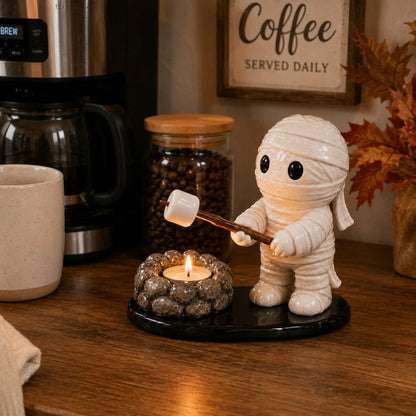 🔥LAST DAY 51% OFF🍂👻Halloween Campfire Tealight Holder ✨– Cozy Spooky Tabletop Décor
