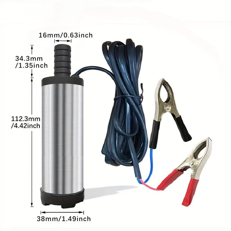 Portable Submersible Pump ⚡ Perfect for Diesel, Kerosene & Water💧