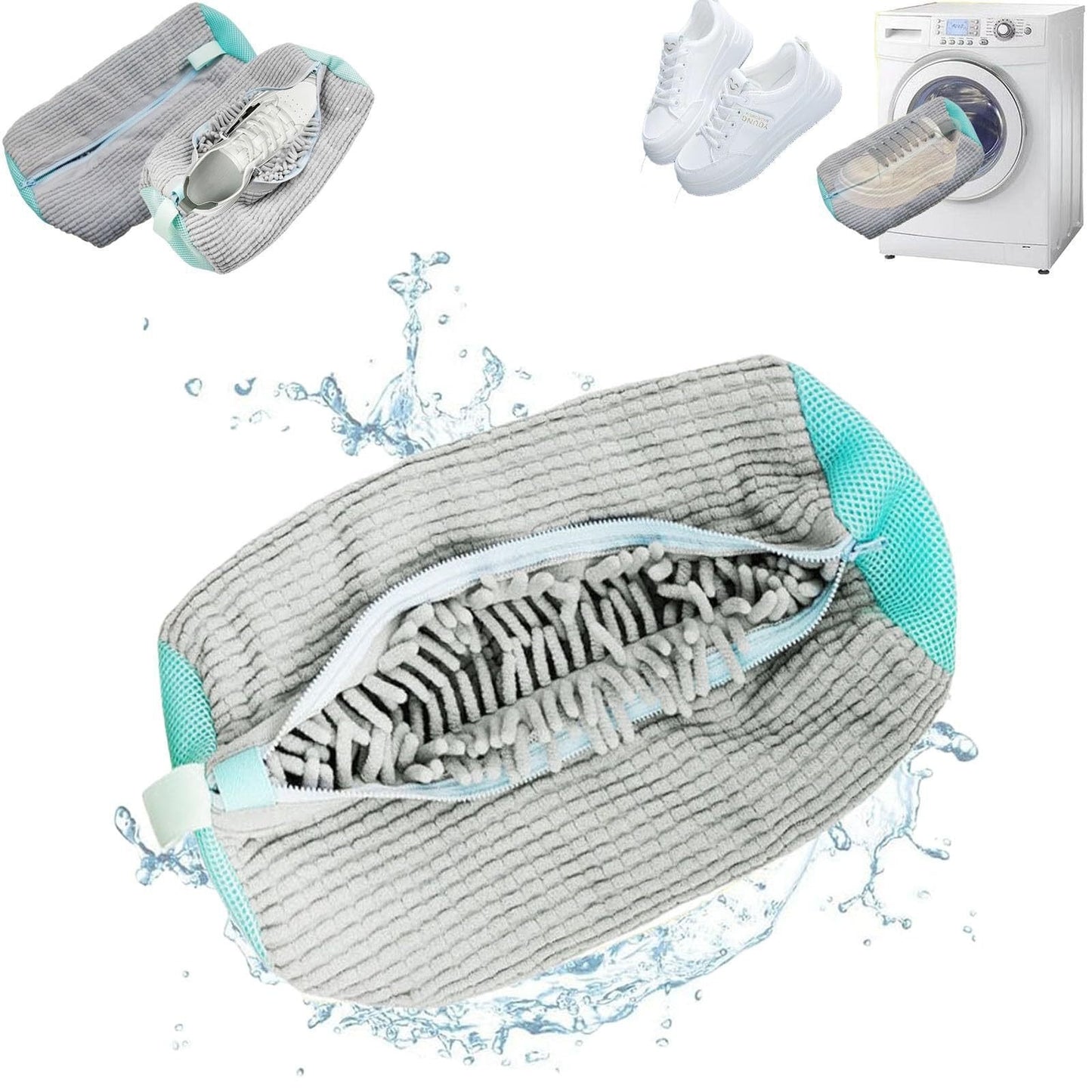 👟 360° Shoe Washing Bags – Deep Clean Sneakers Without Hand Scrubbing