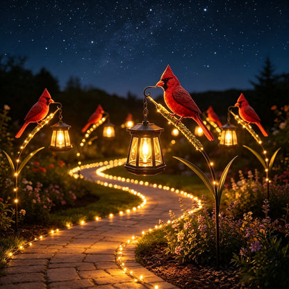 🔥Hot Sale 58% OFF🐦 Cardinal Solar Light—A Beautiful Garden Light That Feels Full of Life