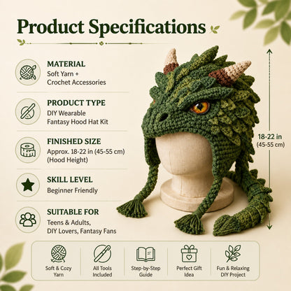 🔥LAST DAY 50% OFF - 🧵 Fantasy Hood Hat DIY Crochet Kit – Create Your Own Magical Wearable Character Hat