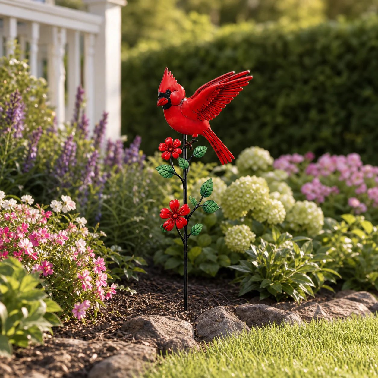 🐦 Red Cardinal Garden Stake Decoration – Bring Vibrant Color & Timeless Charm to Your Garden