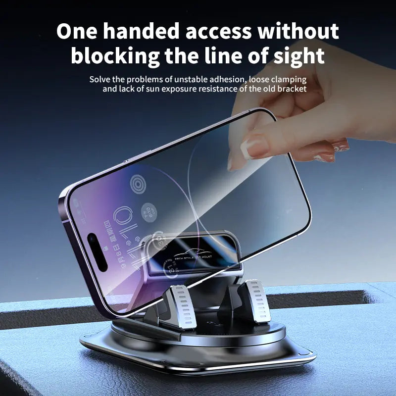 🚗 360° Car Phone Holder | Dashboard Suction Mount